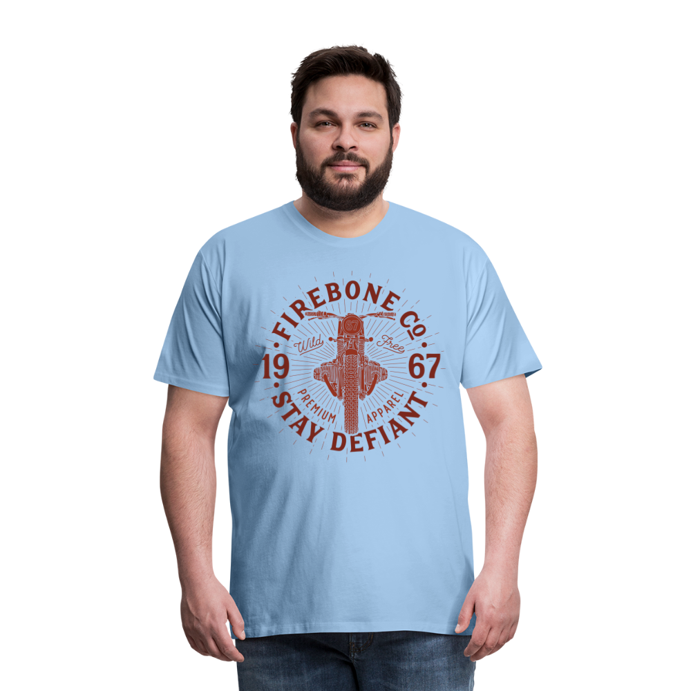 Wild and free bike - Premium t-shirt - sky