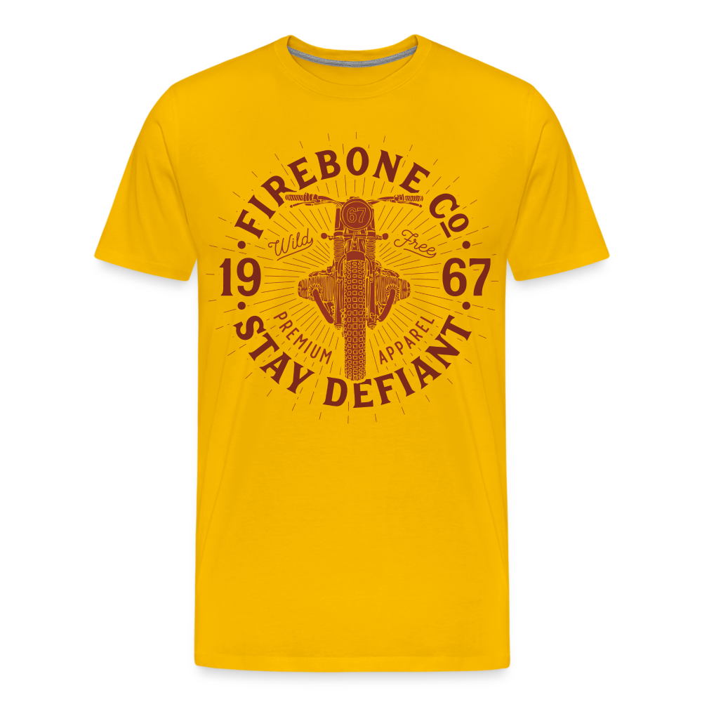 Wild and free bike - Premium t-shirt - sun yellow