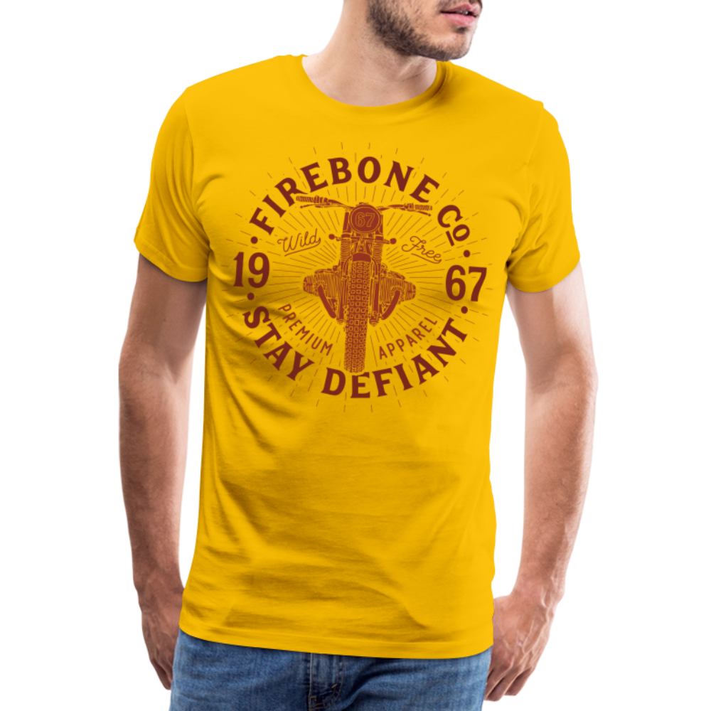 Wild and free bike - Premium t-shirt - sun yellow