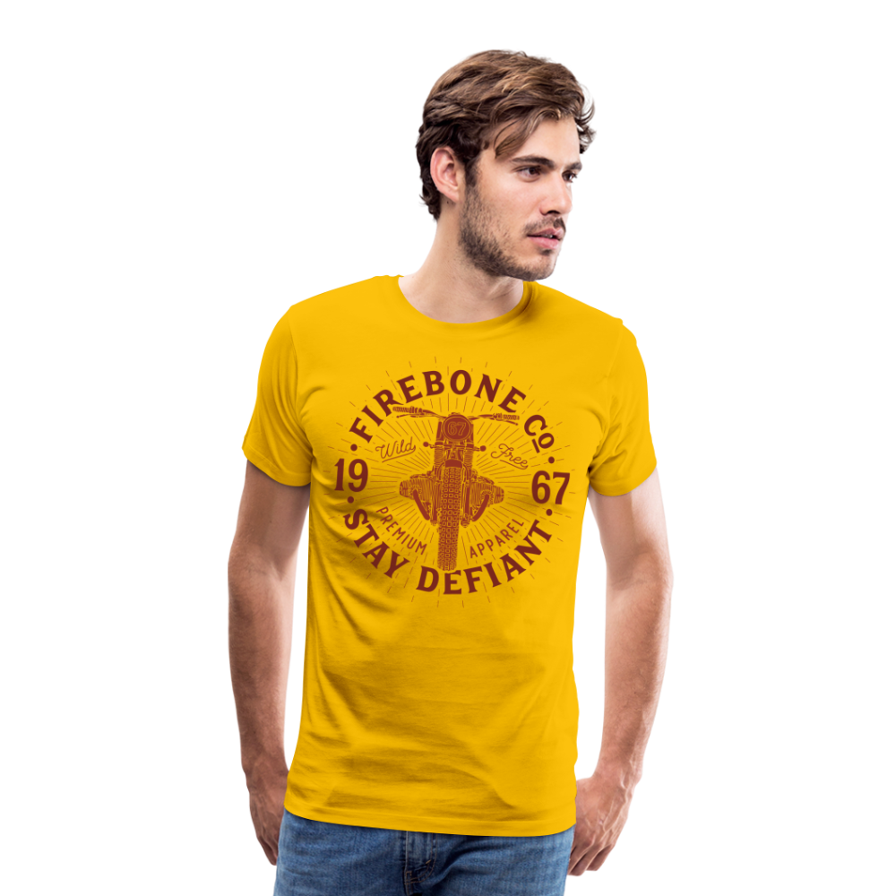 Wild and free bike - Premium t-shirt - sun yellow