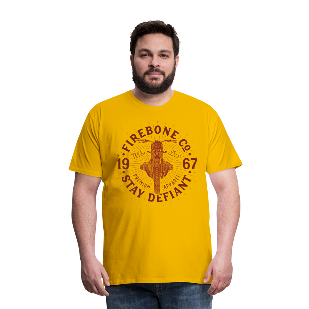 Wild and free bike - Premium t-shirt - sun yellow