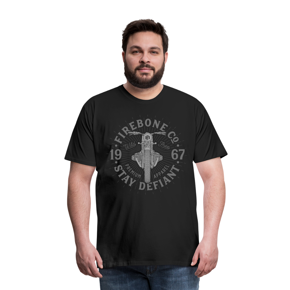 Wild and free bike - Premium t-shirt - black