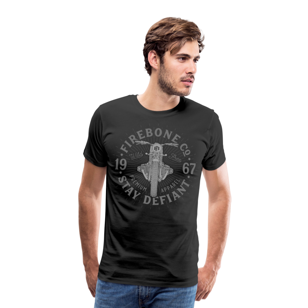 Wild and free bike - Premium t-shirt - black