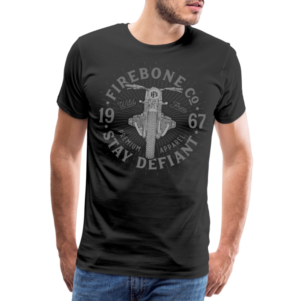 Wild and free bike - Premium t-shirt - black