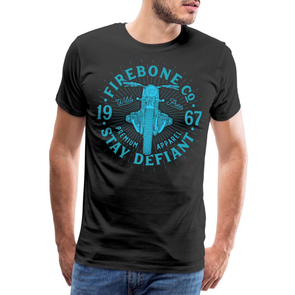 Wild and free bike - Premium t-shirt - black
