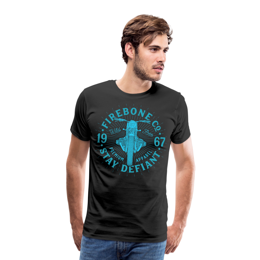 Wild and free bike - Premium t-shirt - black
