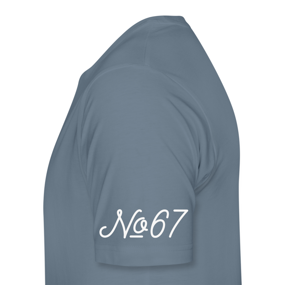 No.67 Firebone motorcycle t-shirt - steel blue