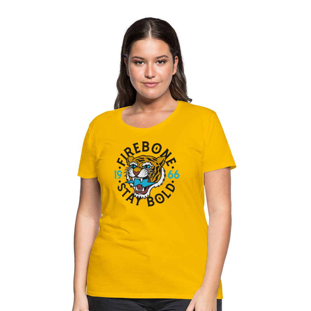 Stay Bold Tiger - Premium T-Shirt - sun yellow