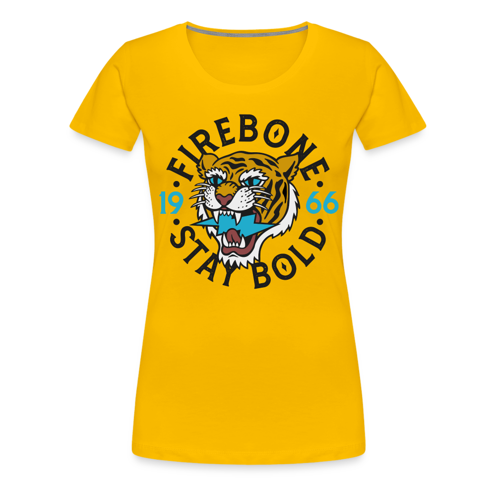 Stay Bold Tiger - Premium T-Shirt - sun yellow