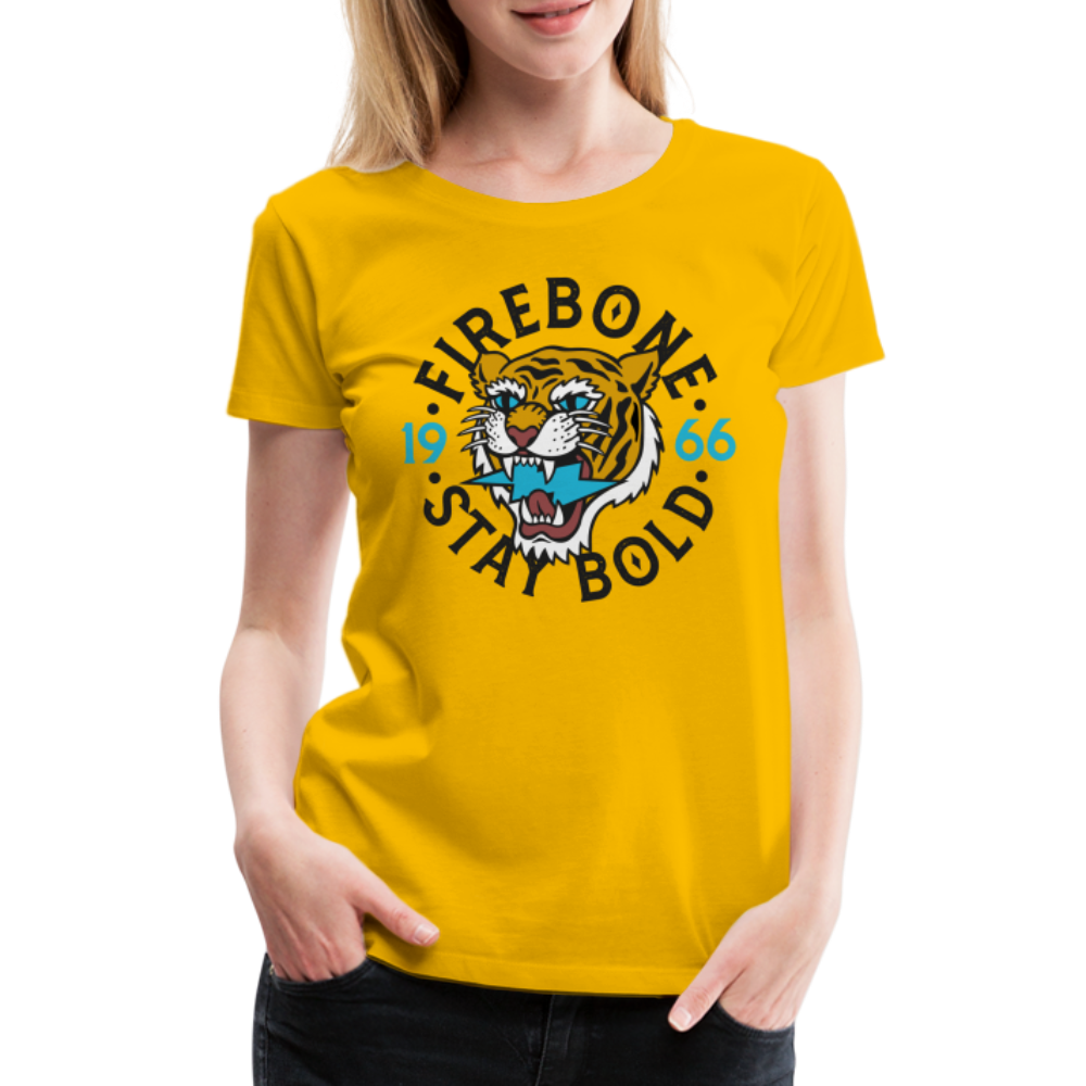 Stay Bold Tiger - Premium T-Shirt - sun yellow