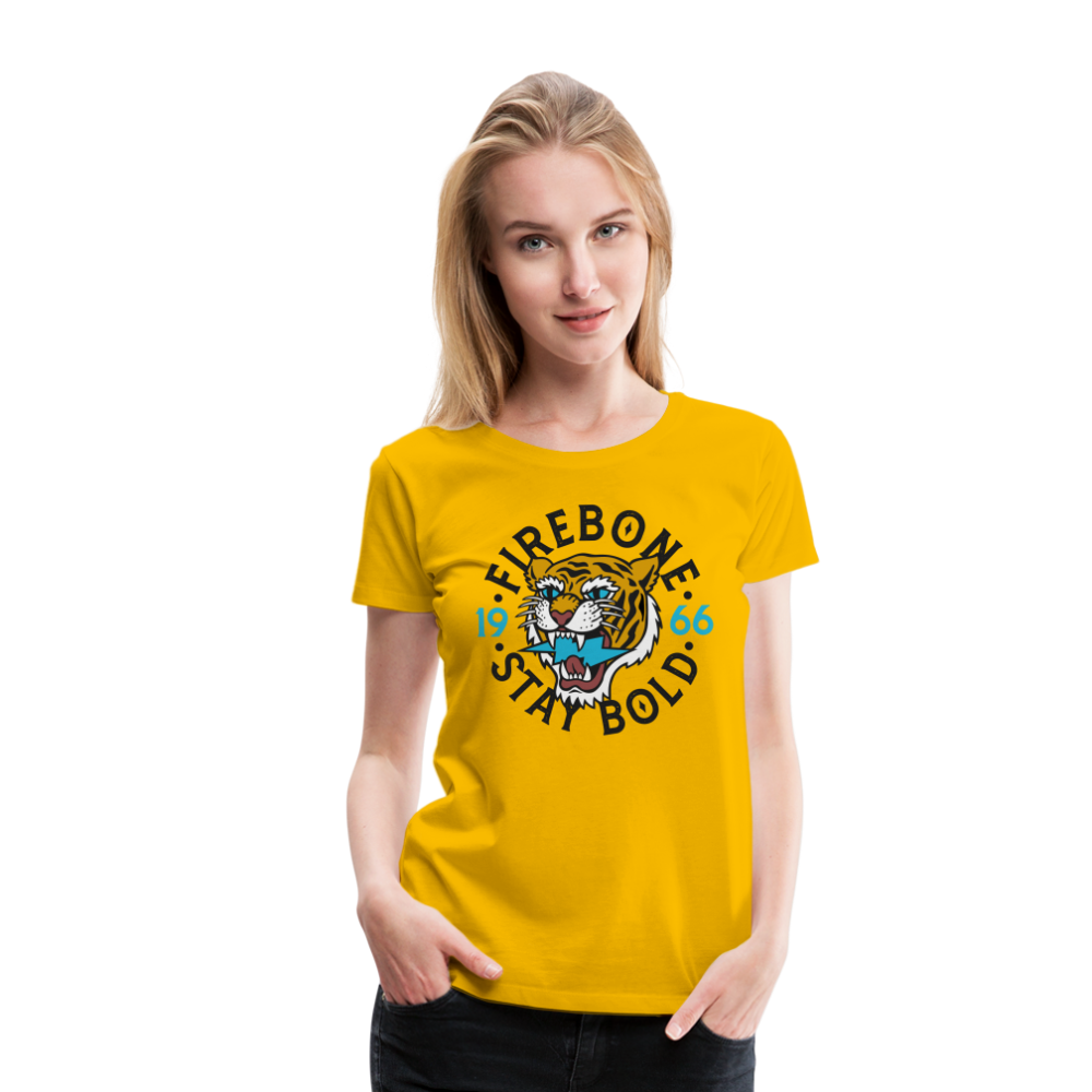 Stay Bold Tiger - Premium T-Shirt - sun yellow