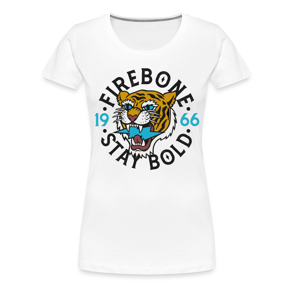 Stay Bold Tiger - Premium T-Shirt - white