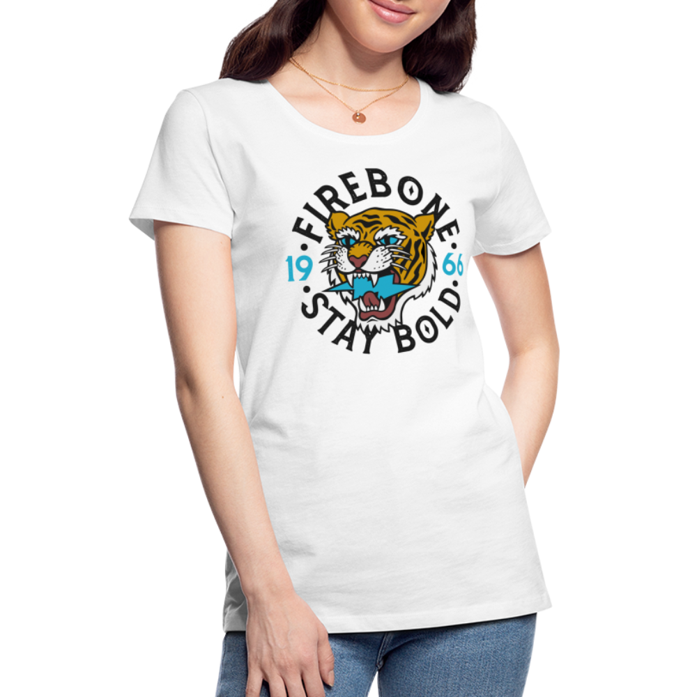 Stay Bold Tiger - Premium T-Shirt - white