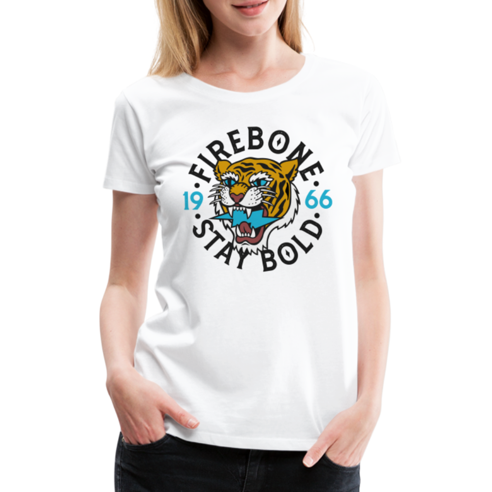 Stay Bold Tiger - Premium T-Shirt - white