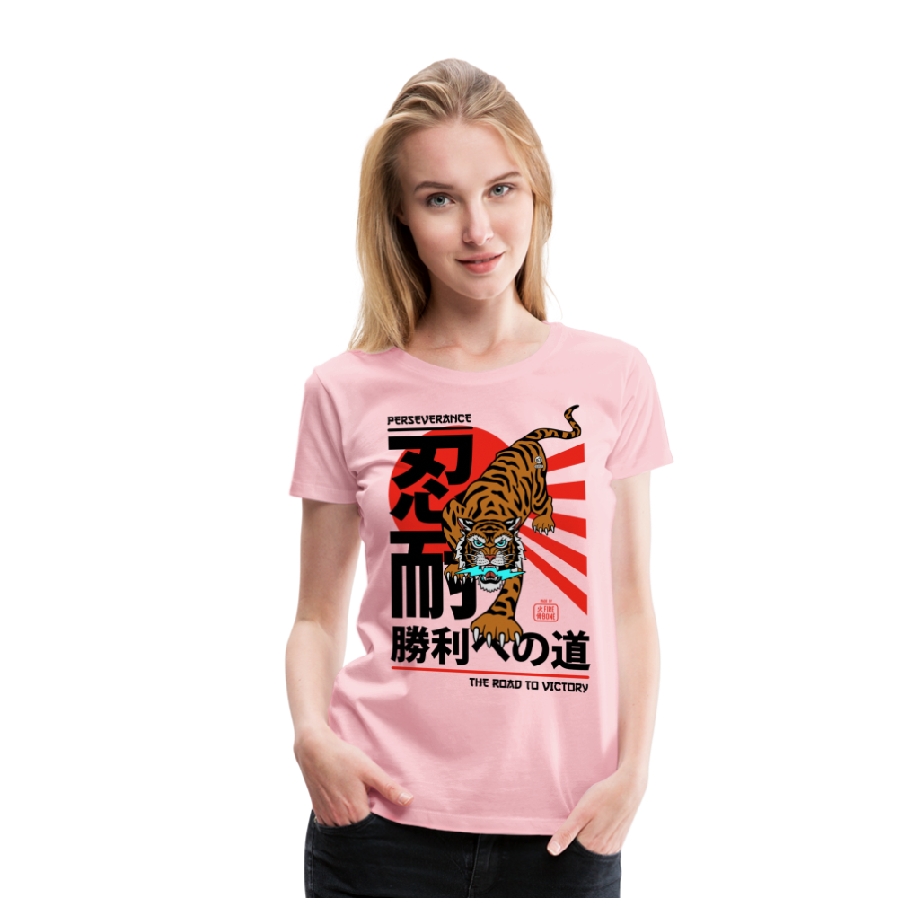 The Road to Victory - Premium T-Shirt - rose shadow