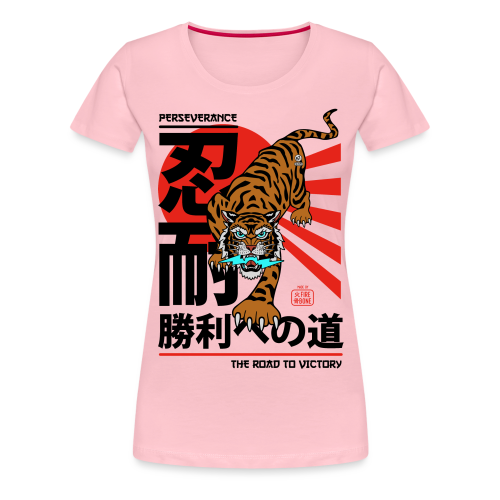 The Road to Victory - Premium T-Shirt - rose shadow