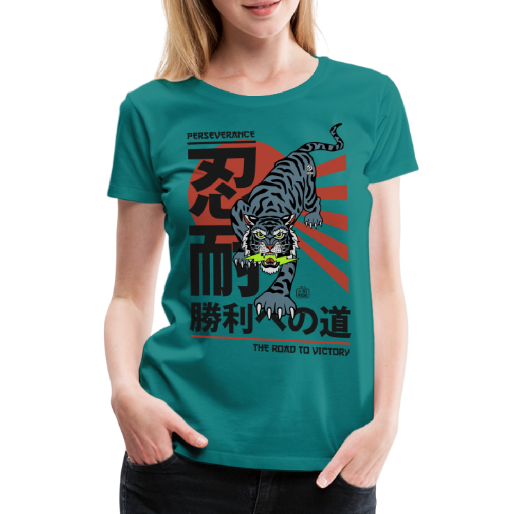 The Road to Victory - Premium T-Shirt - diva blue