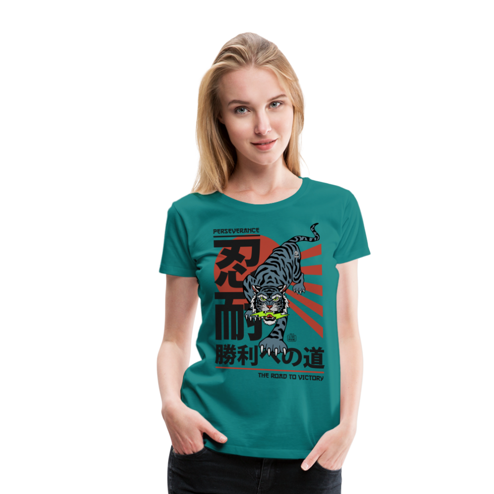 The Road to Victory - Premium T-Shirt - diva blue