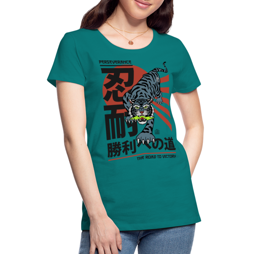 The Road to Victory - Premium T-Shirt - diva blue
