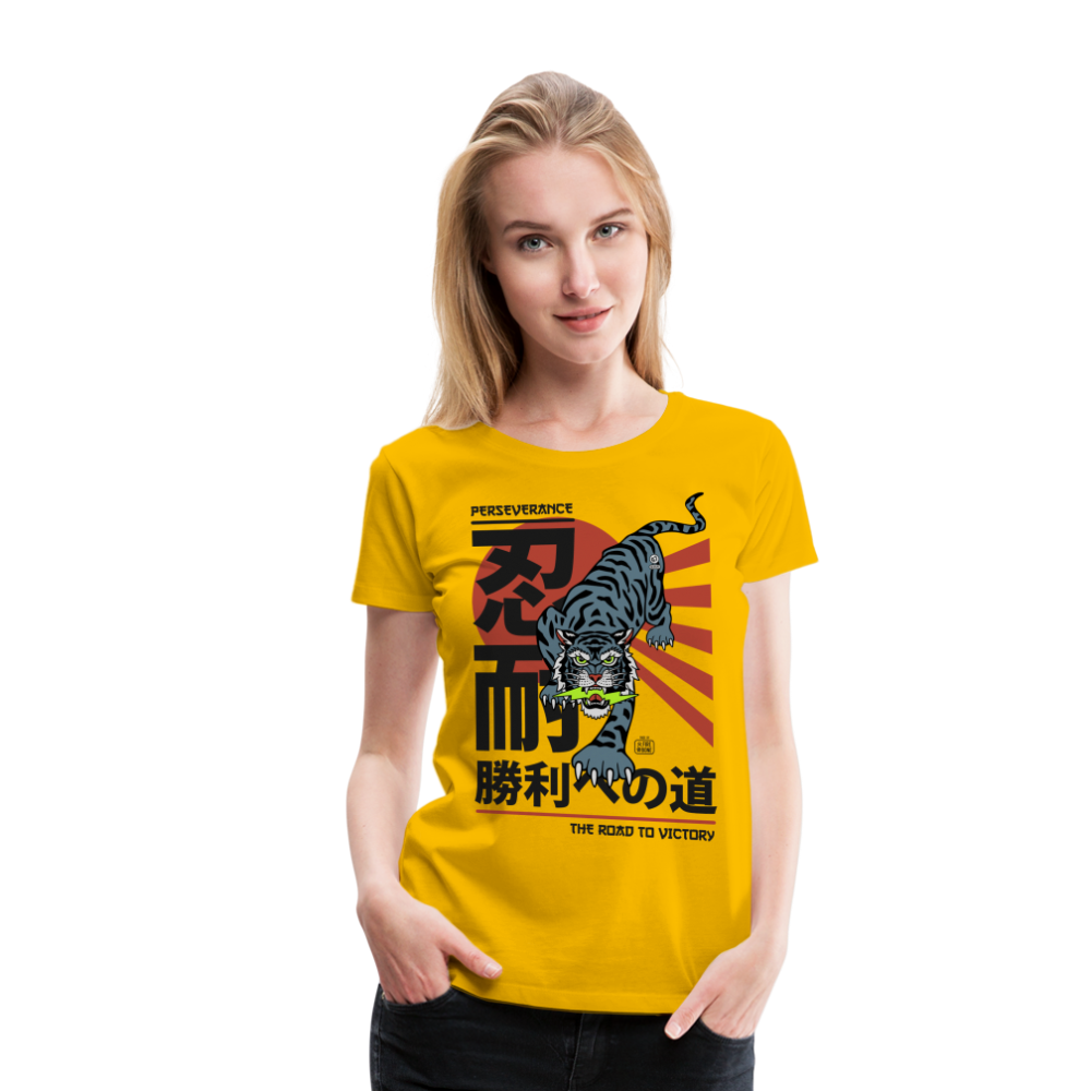 The Road to Victory - Premium T-Shirt - sun yellow