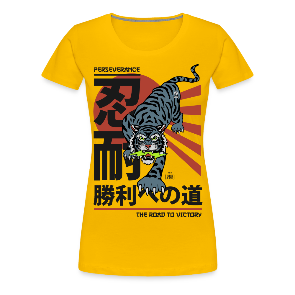 The Road to Victory - Premium T-Shirt - sun yellow