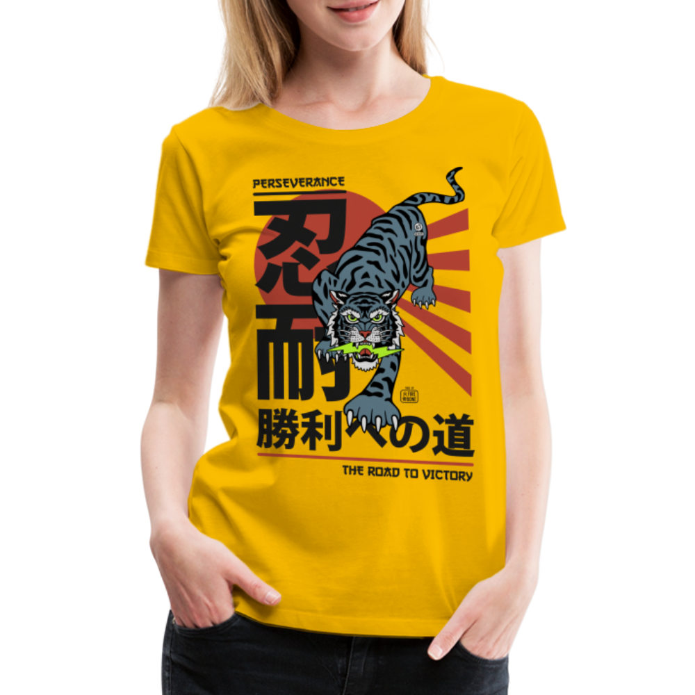 The Road to Victory - Premium T-Shirt - sun yellow