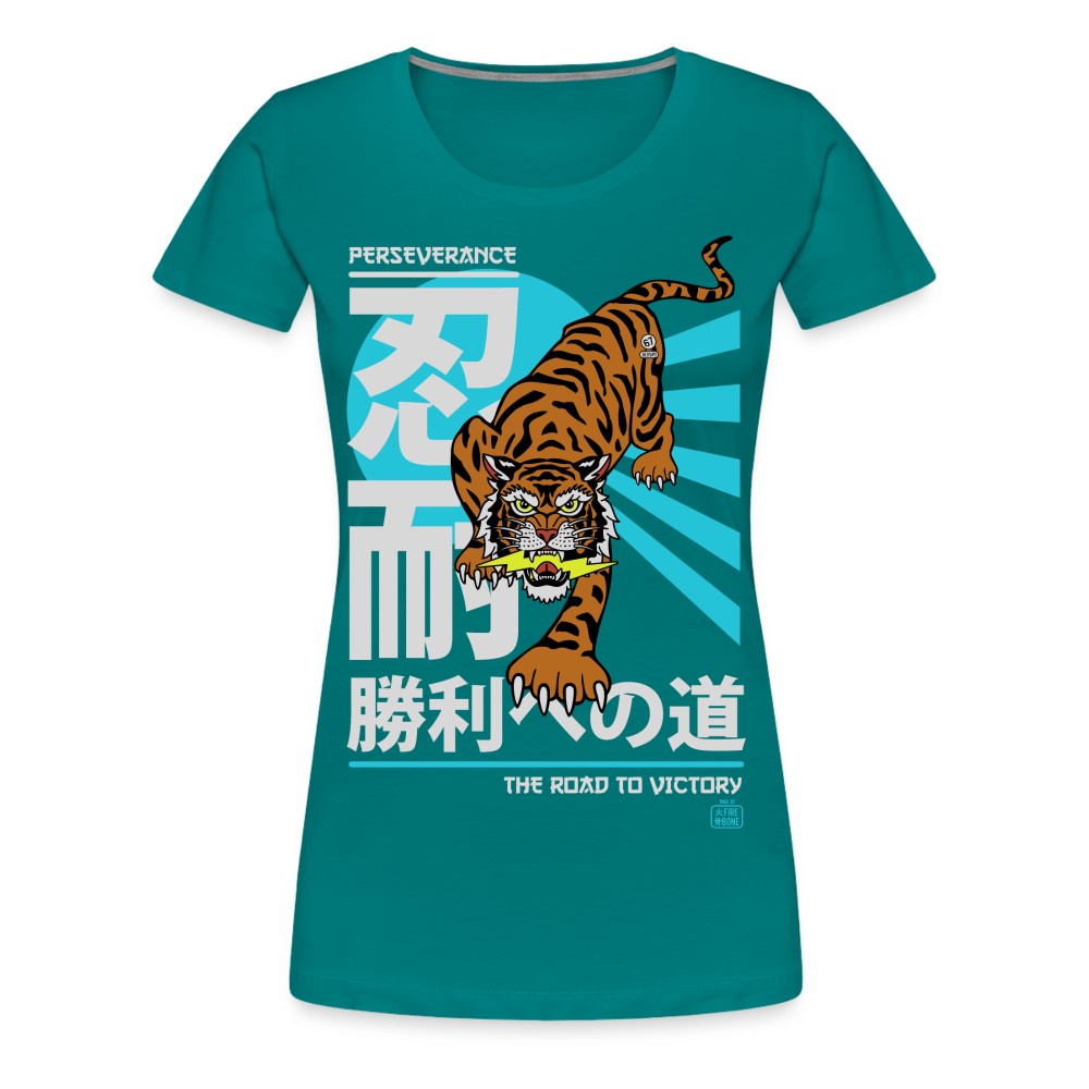 The Road to Victory - Premium T-Shirt - diva blue