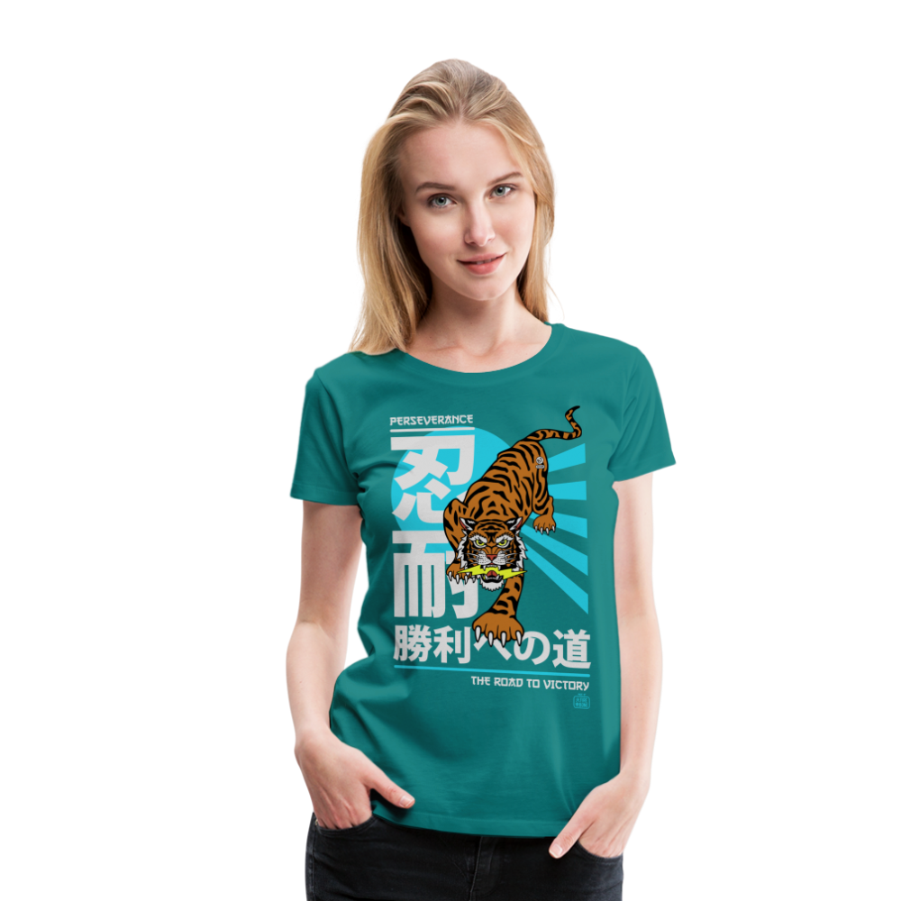 The Road to Victory - Premium T-Shirt - diva blue