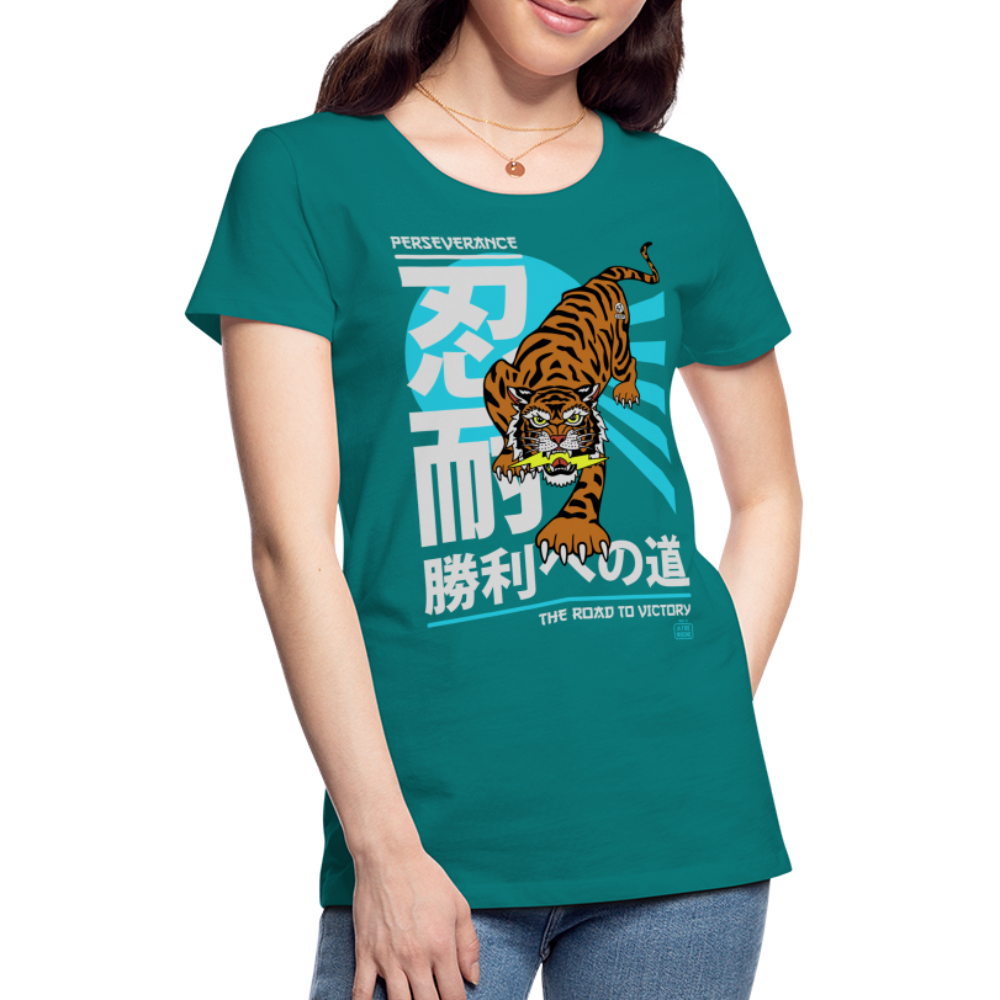 The Road to Victory - Premium T-Shirt - diva blue