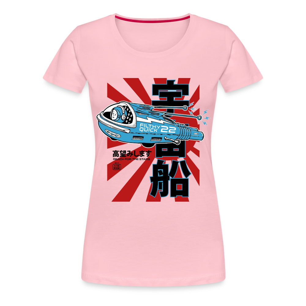 Filthy Quick Space Ship - Premium T-Shirt - rose shadow