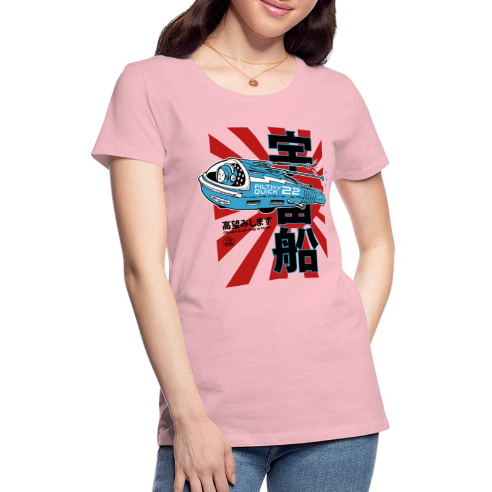 Filthy Quick Space Ship - Premium T-Shirt - rose shadow