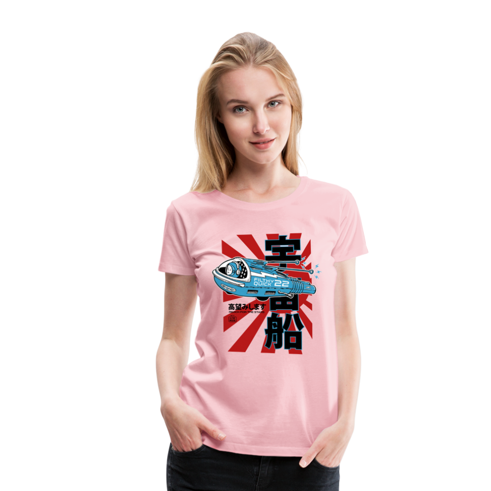 Filthy Quick Space Ship - Premium T-Shirt - rose shadow