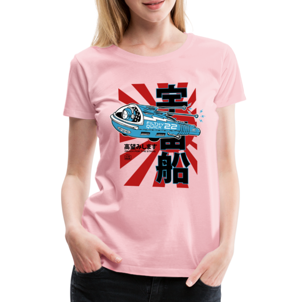 Filthy Quick Space Ship - Premium T-Shirt - rose shadow