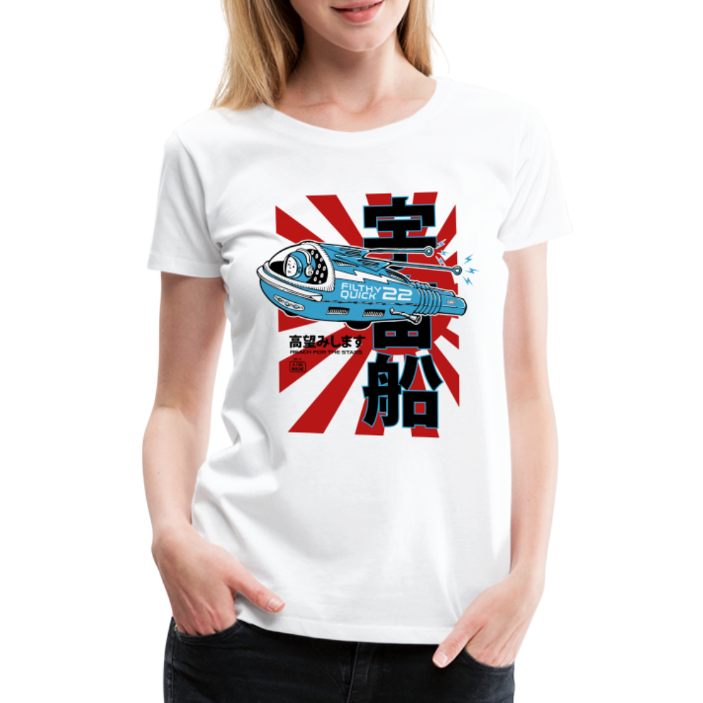 Filthy Quick Space Ship - Premium T-Shirt - white