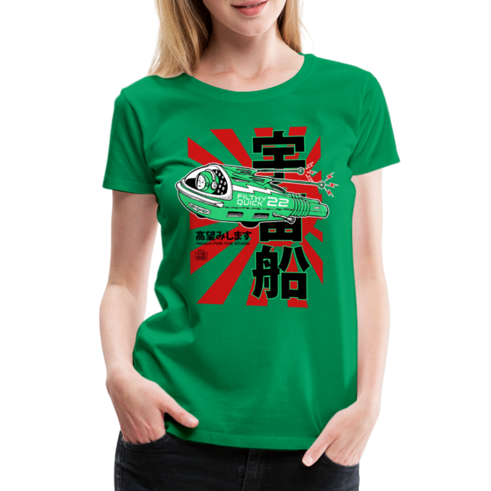 Filthy Quick Space Ship - Premium T-Shirt - kelly green