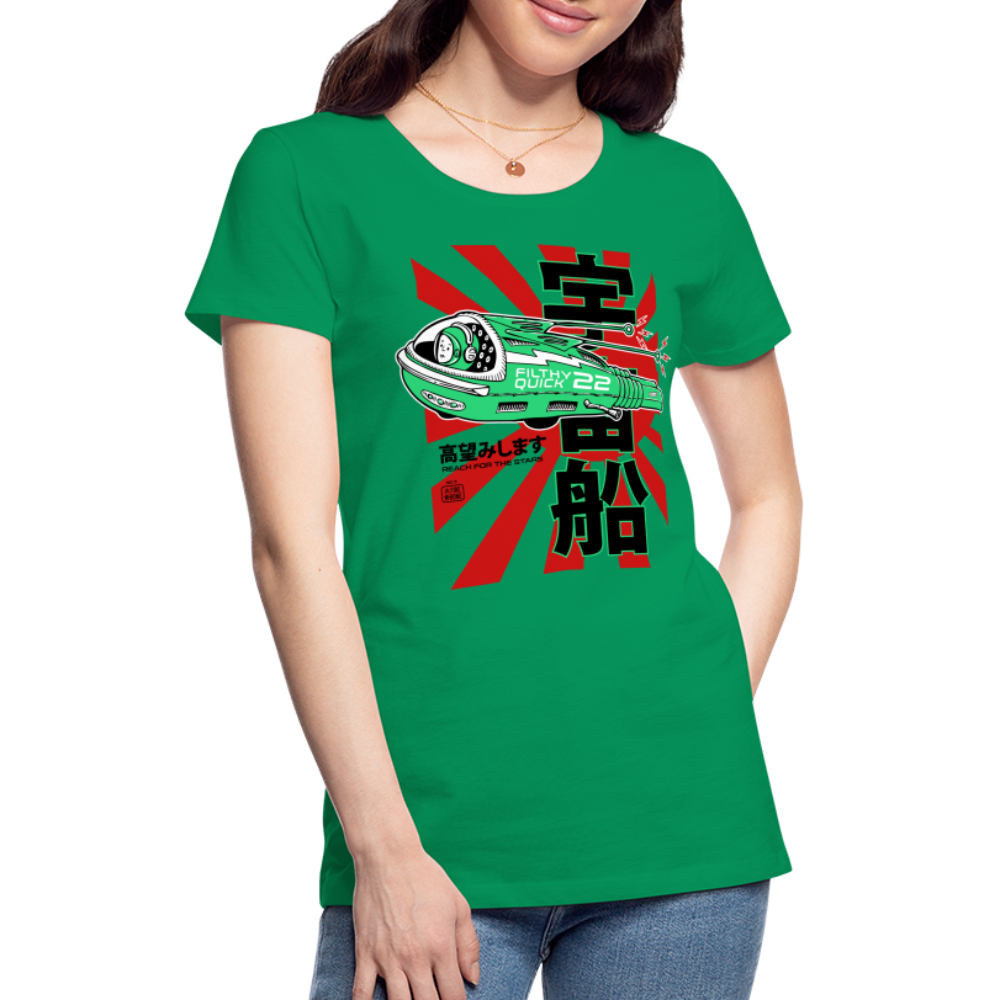 Filthy Quick Space Ship - Premium T-Shirt - kelly green