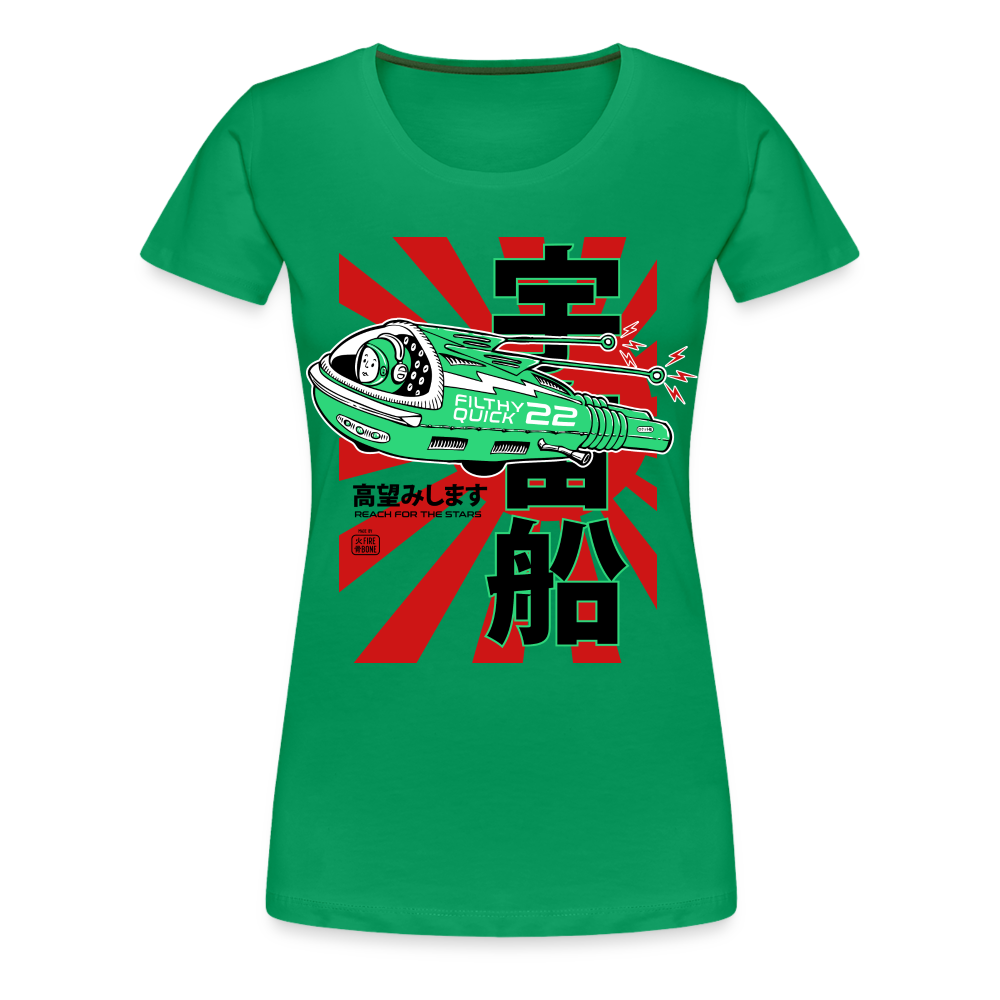 Filthy Quick Space Ship - Premium T-Shirt - kelly green