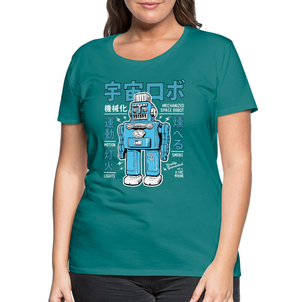 Mechanized Space Robot - Premium T-Shirt - diva blue