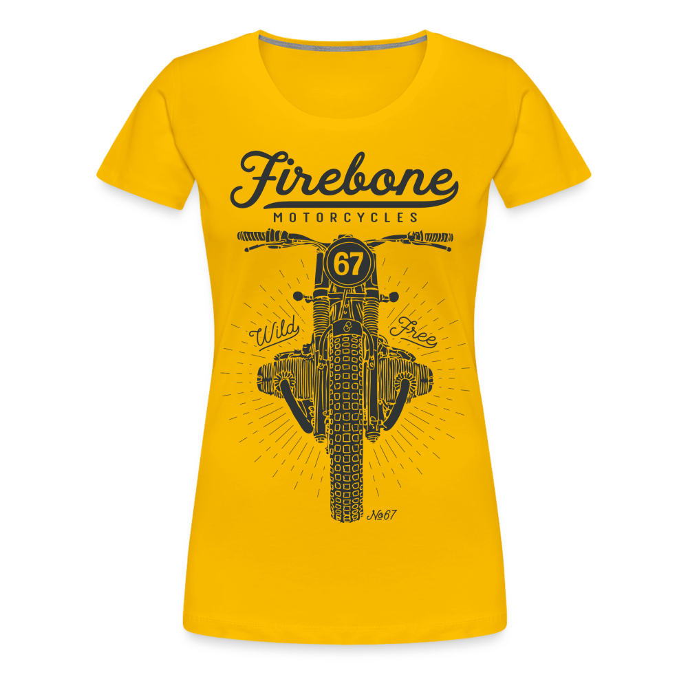 Wild and Free - Premium T-Shirt - sun yellow
