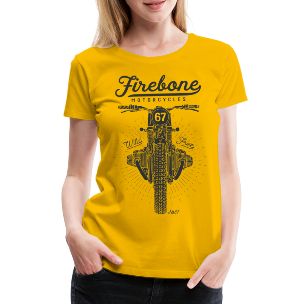 Wild and Free - Premium T-Shirt - sun yellow