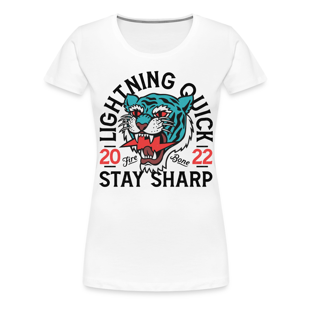Lightning Quick - Premium T-Shirt - white