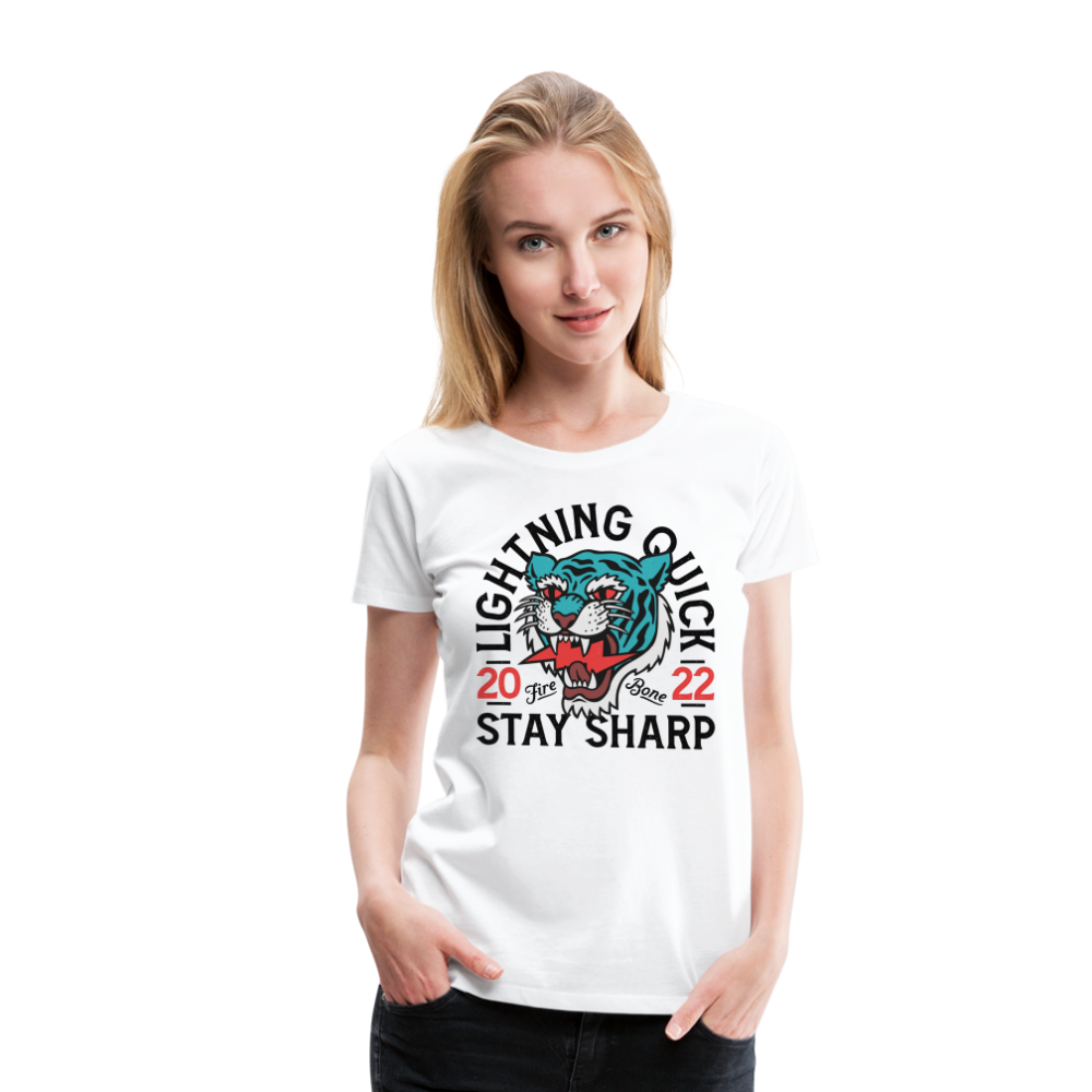 Lightning Quick - Premium T-Shirt - white