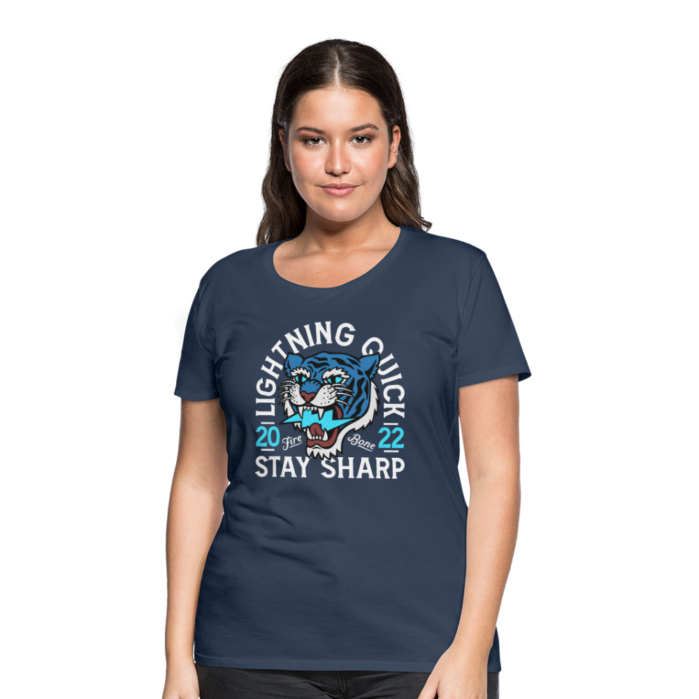 Lightning Quick - Premium T-Shirt - navy