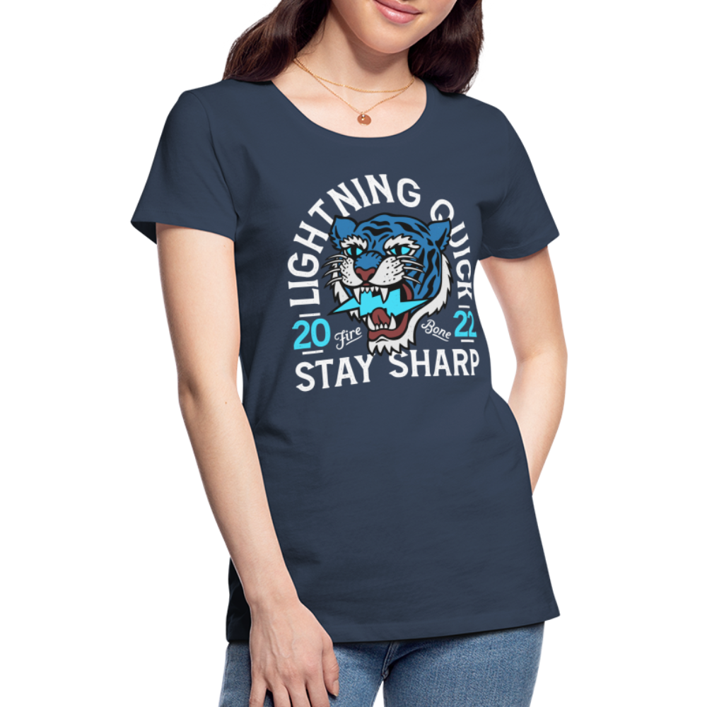 Lightning Quick - Premium T-Shirt - navy