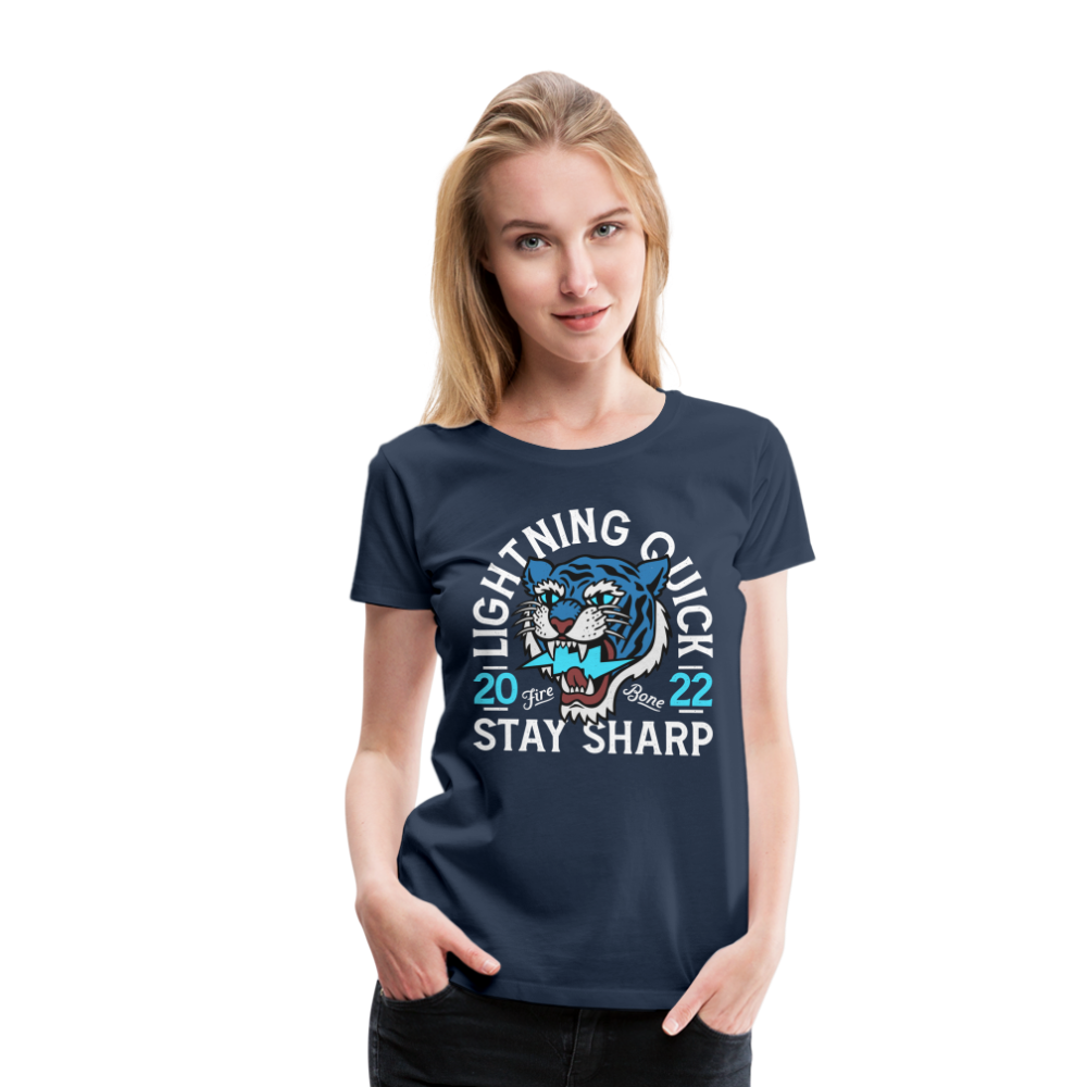 Lightning Quick - Premium T-Shirt - navy