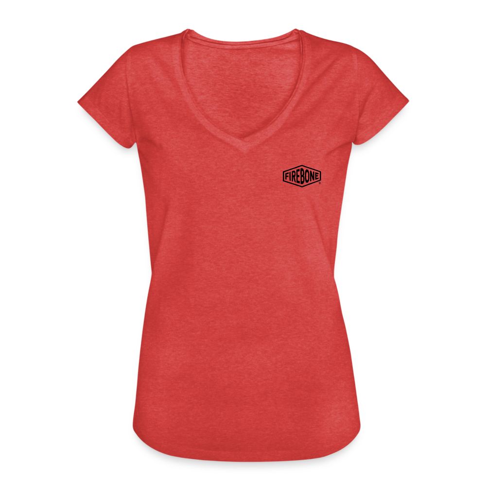 Wings and Wheels - Vintage T-Shirt - heather red