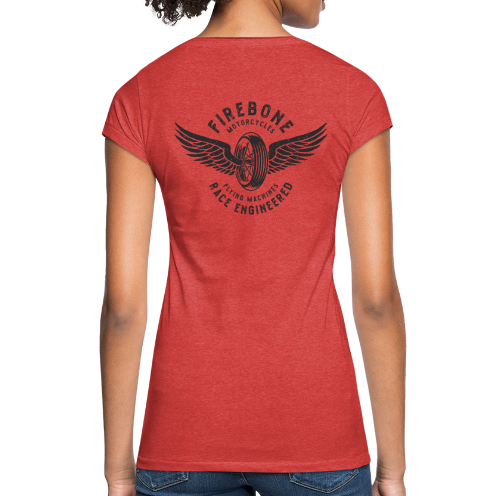 Wings and Wheels - Vintage T-Shirt - heather red