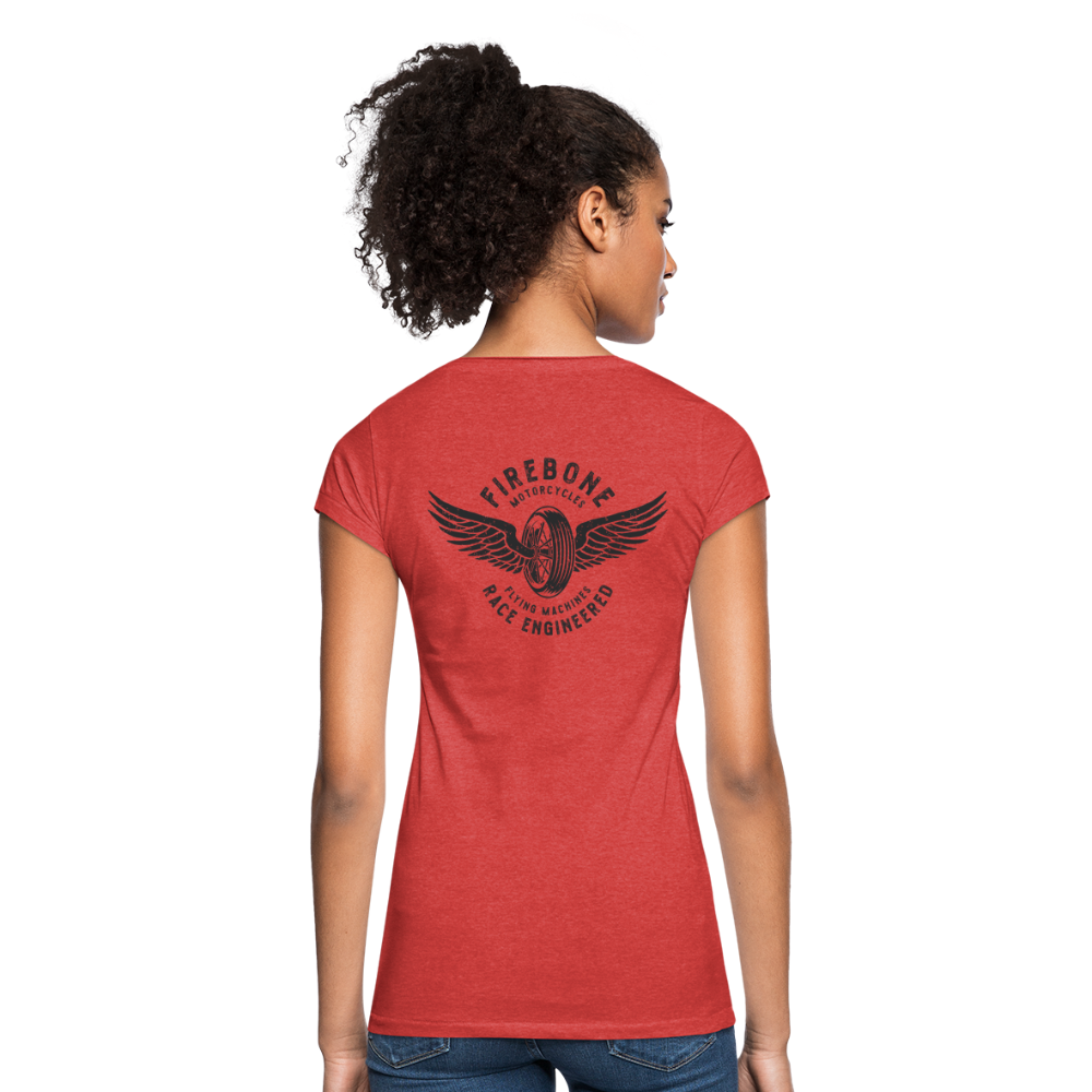 Wings and Wheels - Vintage T-Shirt - heather red
