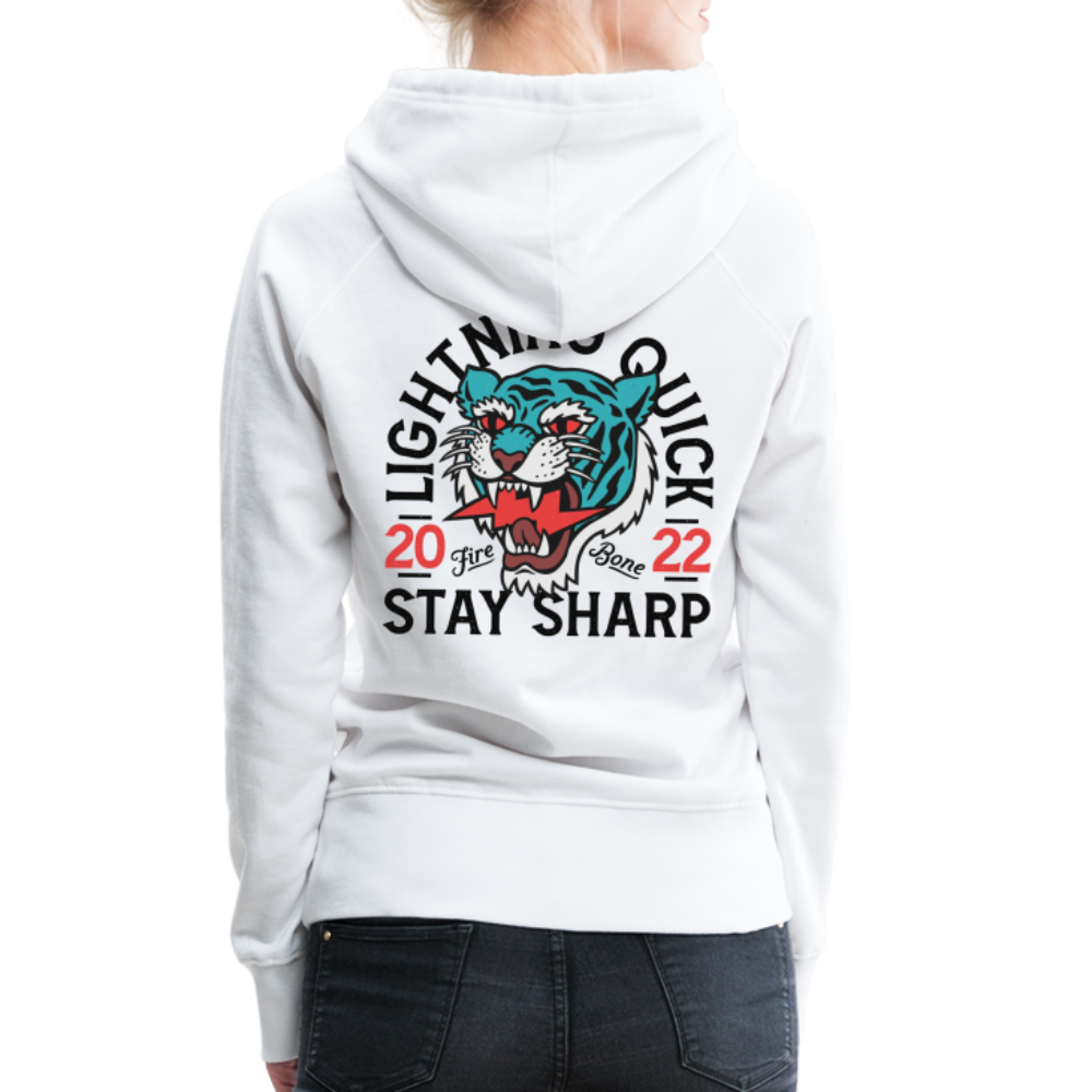 Lightning Quick - Premium Hoodie - white