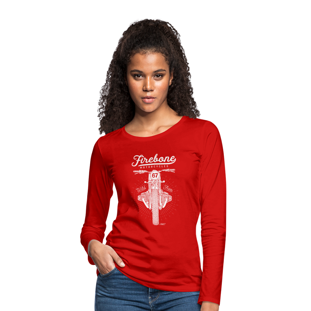 Wild and Free - Premium Long sleeve shirt - red